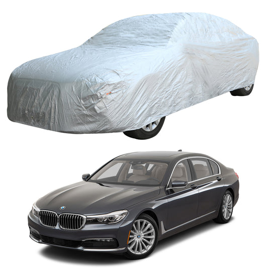 Oshotto Silvertech Car Body Cover (Without Mirror Pocket) For BMW 7 Series - Silver