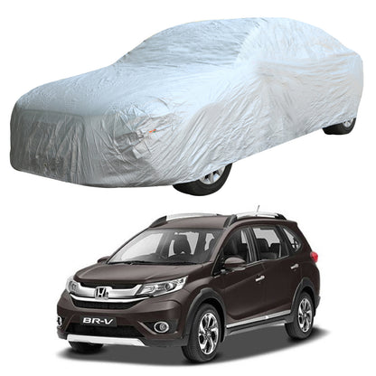 Oshotto Silvertech Car Body Cover (Without Mirror Pocket) For Honda Mobilio/Brv - Silver
