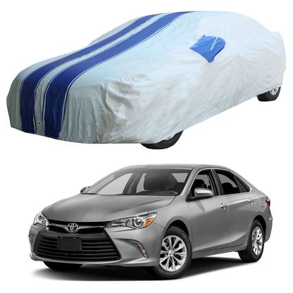 Oshotto 100% Blue dustproof and Water Resistant Car Body Cover with Mirror Pockets For Toyota Camry