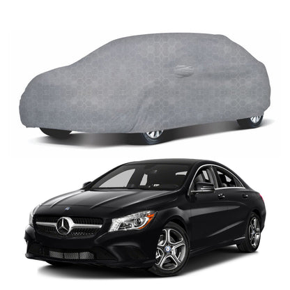 Oshotto 100% Dust Proof, Water Resistant Grey Car Body Cover with Mirror Pocket For Mercedes Benz CLA