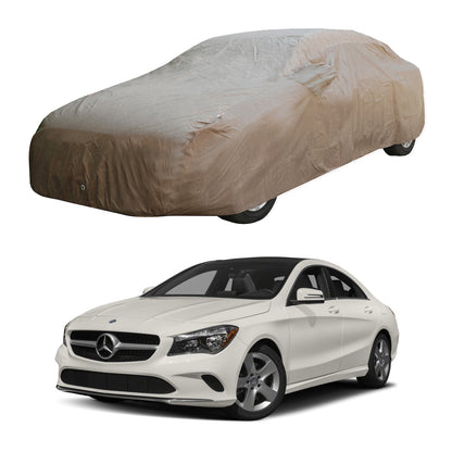 Oshotto Brown 100% Waterproof Car Body Cover with Mirror Pockets For Mercedes Benz CLA