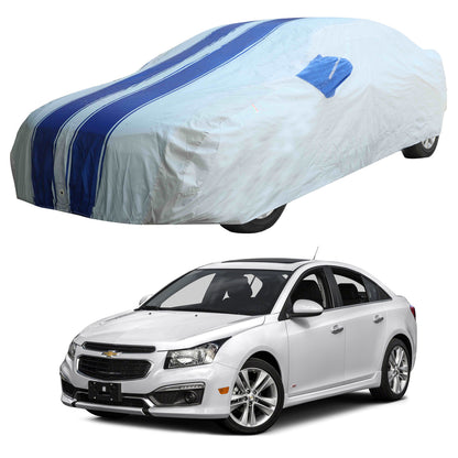 Oshotto 100% Blue dustproof and Water Resistant Car Body Cover with Mirror Pockets For Chevrolet Cruze