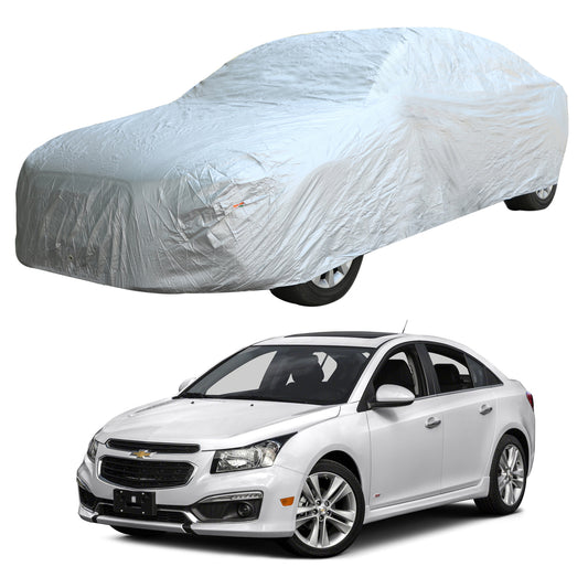 Oshotto Silvertech Car Body Cover (Without Mirror Pocket) For Chevrolet Cruze - Silver