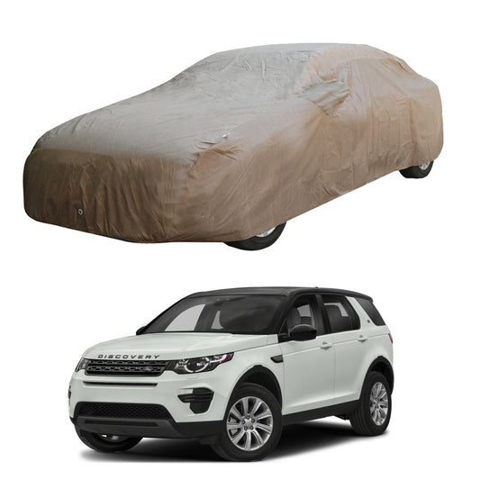 Oshotto Brown 100% Waterproof Car Body Cover with Mirror Pockets For Land Rover Discovery Sport