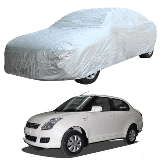 Oshotto Silvertech Car Body Cover (Without Mirror Pocket) For Maruti Suzuki Swift Dzire 2008-2011 - Silver