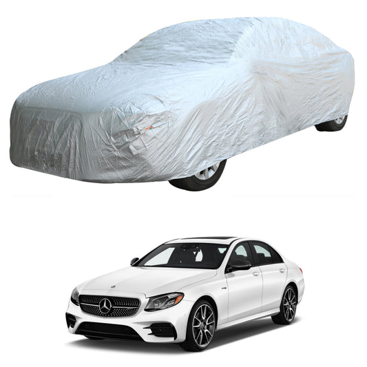 Oshotto Silvertech Car Body Cover (Without Mirror Pocket) For Mercedes Benz E-Class 2017-2023 - Silver