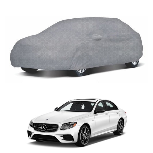 Oshotto 100% Dust Proof, Water Resistant Grey Car Body Cover with Mirror Pocket For Mercedes Benz E-Class 2017-2023