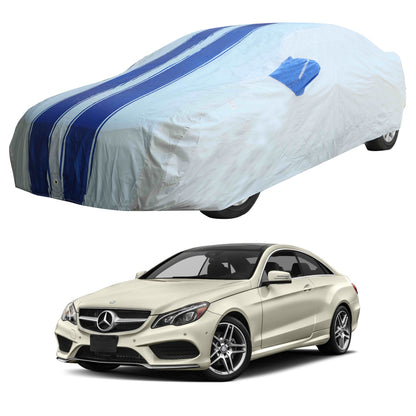 Oshotto 100% Blue dustproof and Water Resistant Car Body Cover with Mirror Pockets For Mercedes Benz E-Class (2010-2016)