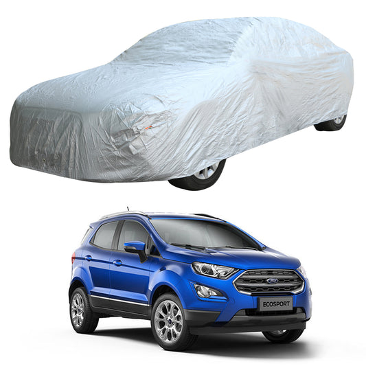 Oshotto Silvertech Car Body Cover (Without Mirror Pocket) For Ford Ecosports - Silver