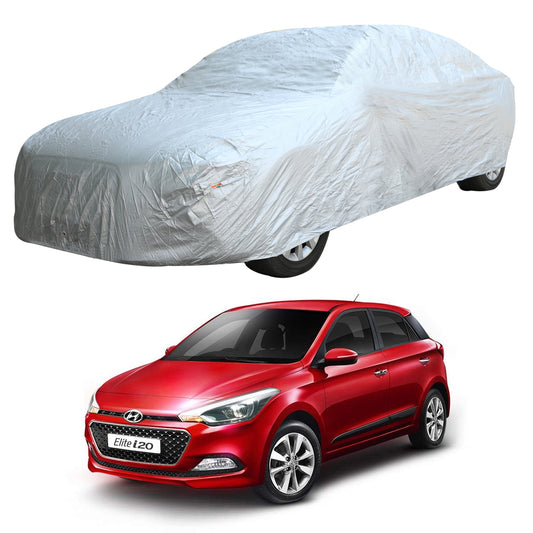 Oshotto Silvertech Car Body Cover (Without Mirror Pocket) For Hyundai i20 Elite/Active 2014-2023