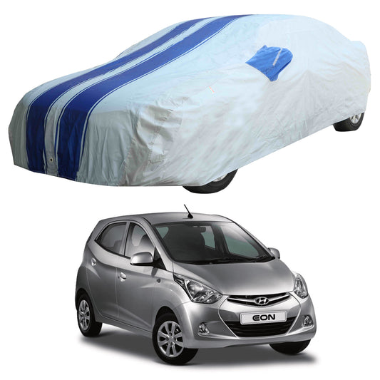 Oshotto 100% Blue dustproof and Water Resistant Car Body Cover with Mirror Pockets For Hyundai Eon