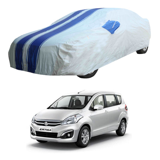 Oshotto 100% Blue dustproof and Water Resistant Car Body Cover with Mirror Pockets For Maruti Suzuki Ertiga 2012-2018