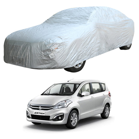 Oshotto Silvertech Car Body Cover (Without Mirror Pocket) For Maruti Suzuki Ertiga 2012-2018 - Silver