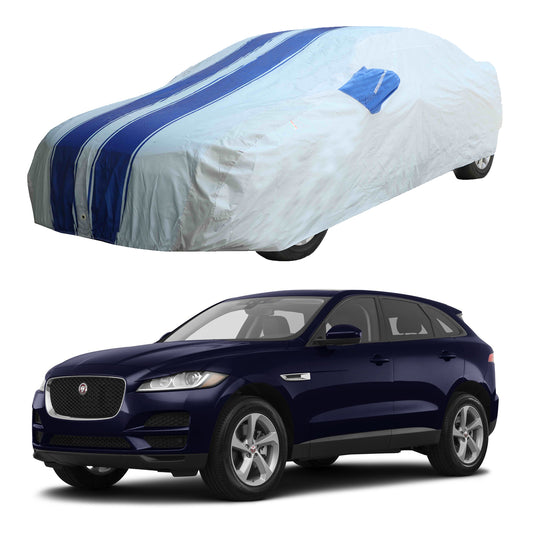 Oshotto 100% Blue dustproof and Water Resistant Car Body Cover with Mirror Pockets For Jaguar F-PACE