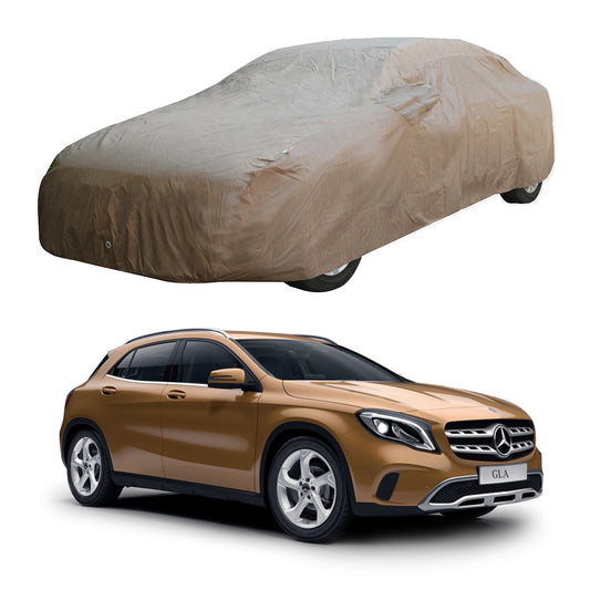 Oshotto Brown 100% Waterproof Car Body Cover with Mirror Pockets For Mercedes Benz GLA