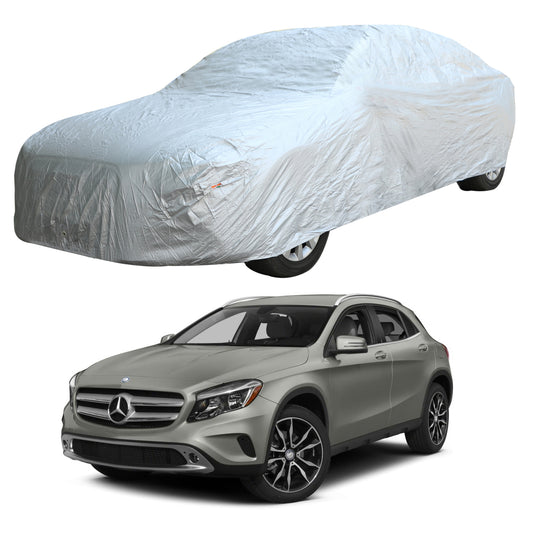 Oshotto Silvertech Car Body Cover (Without Mirror Pocket) For Mercedes Benz GLA - Silver