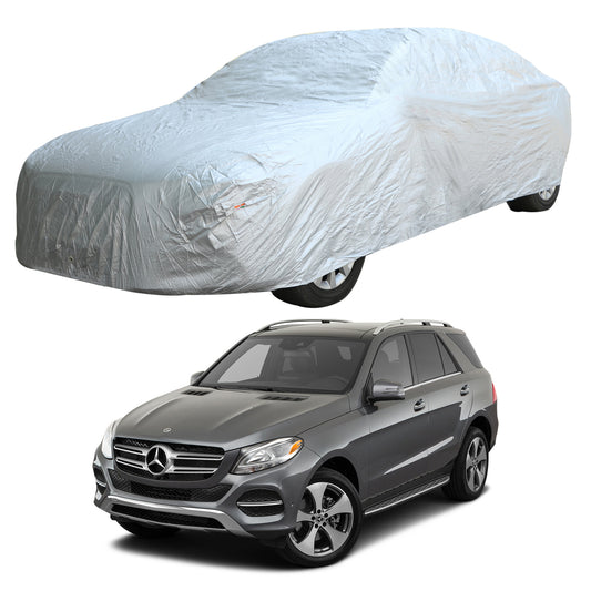 Oshotto Silvertech Car Body Cover (Without Mirror Pocket) For Mercedes Benz GLE - Silver