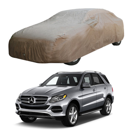 Oshotto Brown 100% Waterproof Car Body Cover with Mirror Pockets For Mercedes Benz GLE