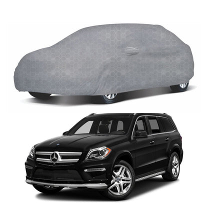 Oshotto 100% Dust Proof, Water Resistant Grey Car Body Cover with Mirror Pocket For Mercedes Benz GL/GLS