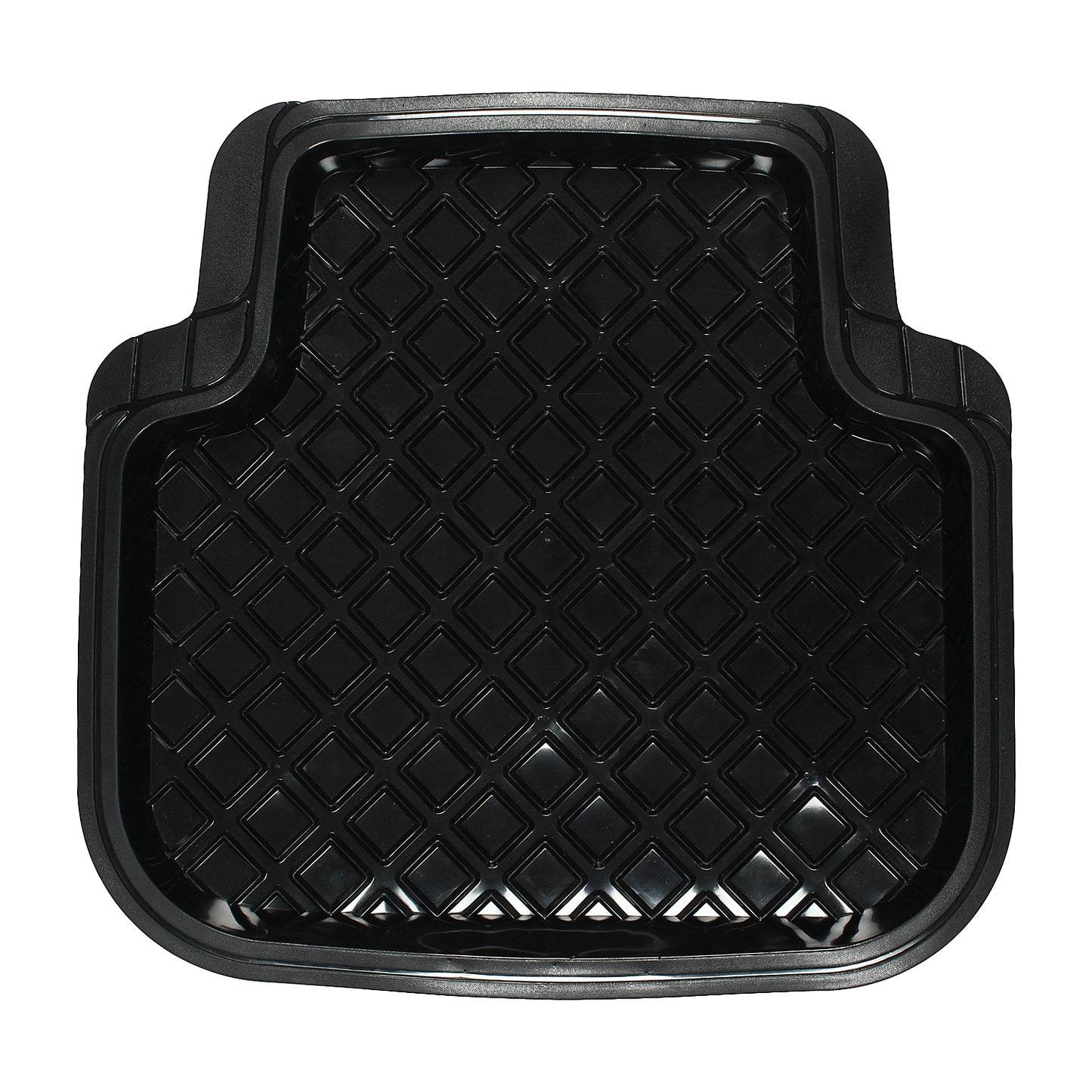 Oshotto Anti Skid Rubber Car Tray Foot Mat for All Car Trays (Set of 5, Black)
