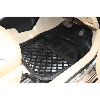 Oshotto Anti Skid Rubber Car Tray Foot Mat for All Car Trays (Set of 5, Black)