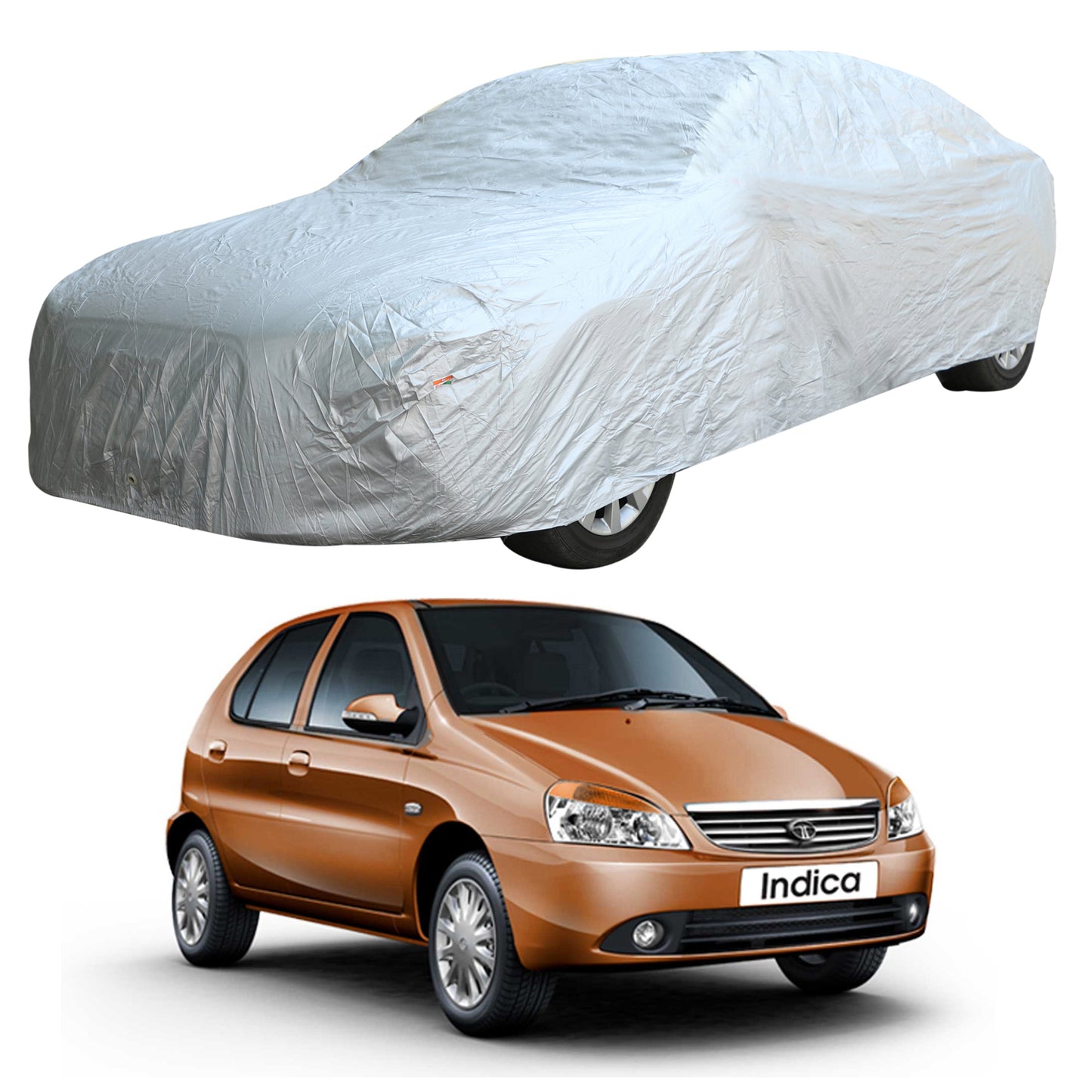 Oshotto Silvertech Car Body Cover (Without Mirror Pocket) For Tata Indica