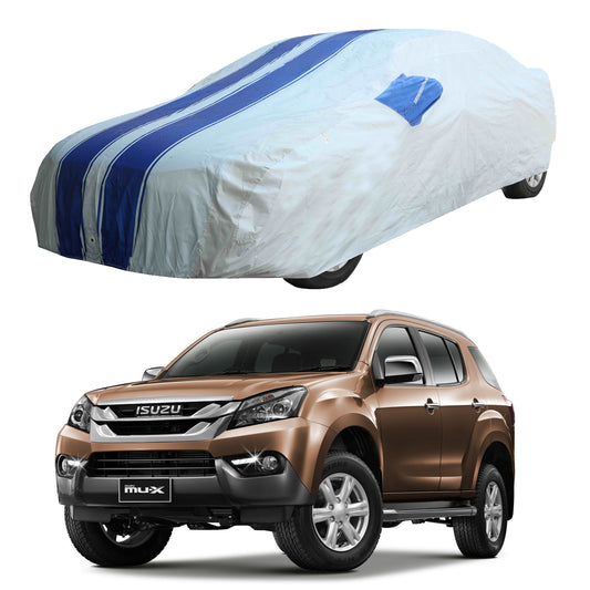 Oshotto 100% Blue dustproof and Water Resistant Car Body Cover with Mirror Pockets For Isuzu MU7