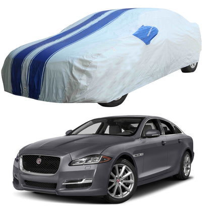 Oshotto 100% Blue dustproof and Water Resistant Car Body Cover with Mirror Pockets For Jaguar XJ