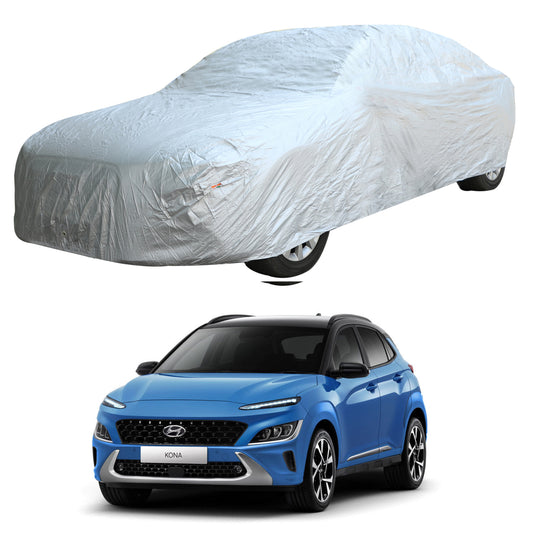 Oshotto Silvertech Car Body Cover (Without Mirror Pocket) For Hyundai Kona