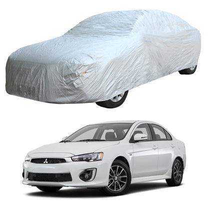 Oshotto Silvertech Car Body Cover (Without Mirror Pocket) For Mitsubishi Lancer/Cedia - Silver