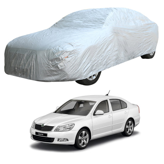 Oshotto Silvertech Car Body Cover (Without Mirror Pocket) For Skoda Laura