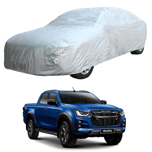 Oshotto Silvertech Car Body Cover (Without Mirror Pocket) For Isuzu D-Max V-Cross - Silver