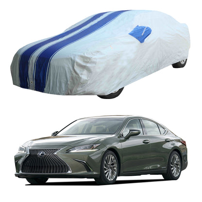 Oshotto 100% Blue dustproof and Water Resistant Car Body Cover with Mirror Pockets For Lexus ES