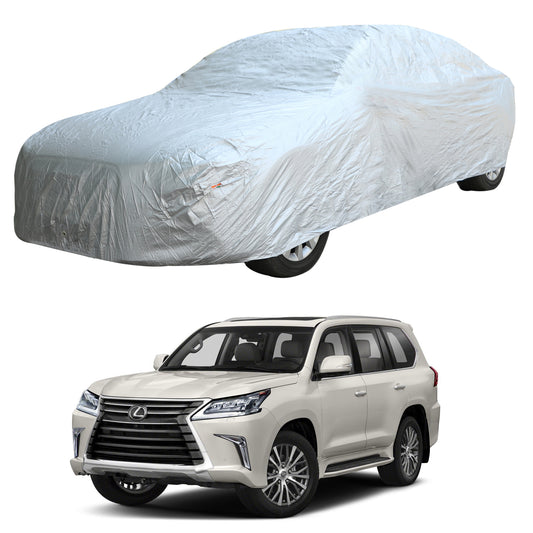 Oshotto Silvertech Car Body Cover (Without Mirror Pocket) For Lexus LX 570 - Silver