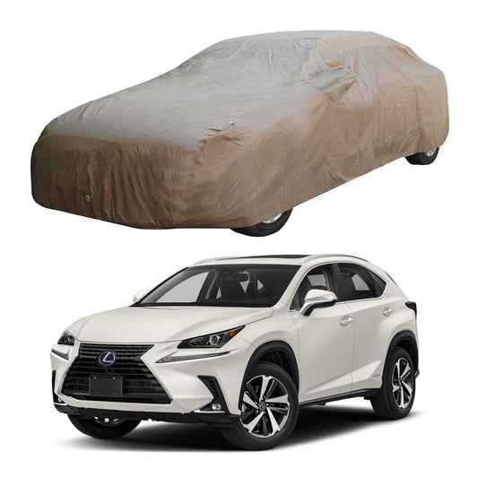 Oshotto Brown 100% Waterproof Car Body Cover with Mirror Pockets For Lexus NX