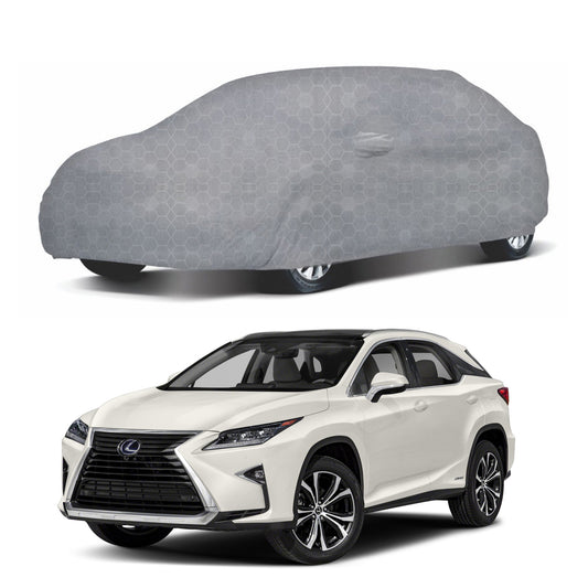 Oshotto 100% Dust Proof, Water Resistant Grey Car Body Cover with Mirror Pocket For Lexus RX