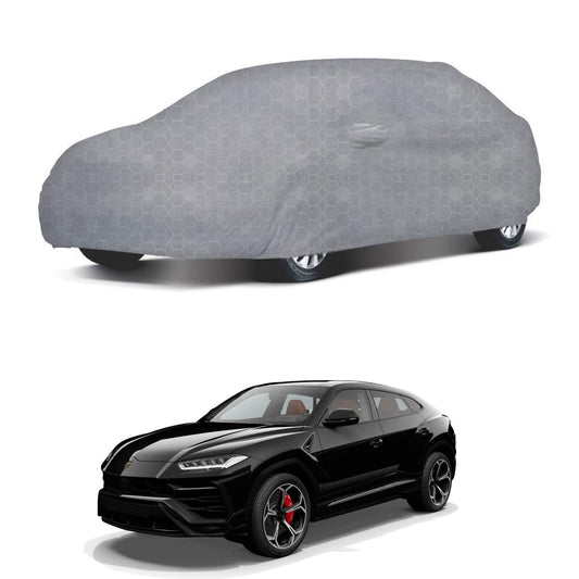 Oshotto 100% Dust Proof, Water Resistant Grey Car Body Cover with Mirror Pocket For Lamborghini Urus