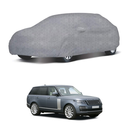 Oshotto 100% Dust Proof, Water Resistant Grey Car Body Cover with Mirror Pocket For Range Rover Vogue