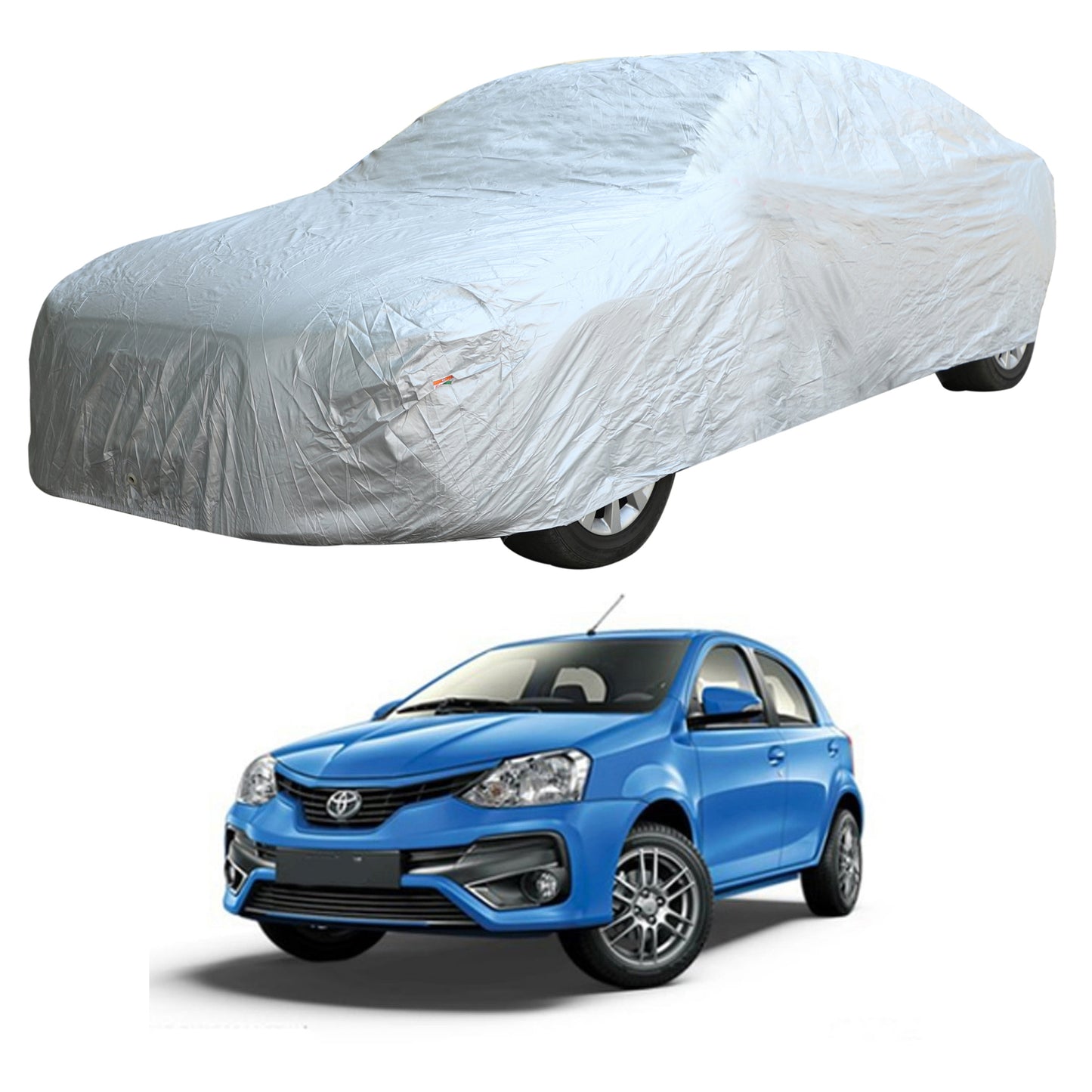 Oshotto Silvertech Car Body Cover (Without Mirror Pocket) For Toyota Liva