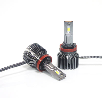 Oshotto H8/H9/H11 150W High Power Car LED Bulbs 7500Lm 6500K Car Headlight Bulb Halogen Replacement - Superior Brightness, Cool White Light