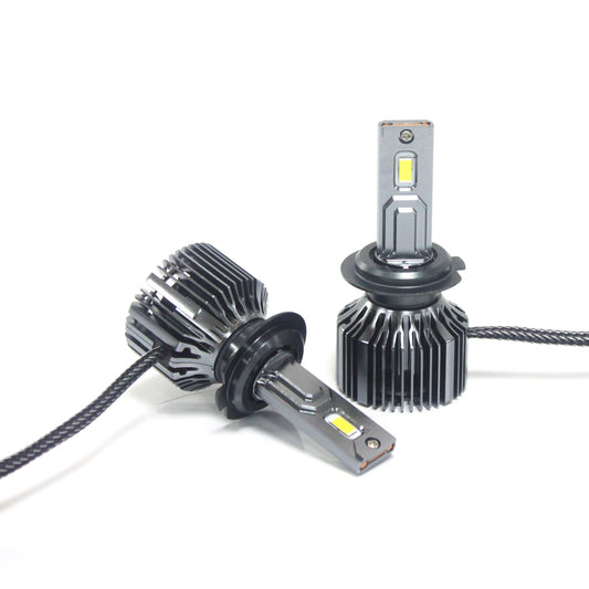Oshotto H7 150W High Power Car LED Bulbs 7500Lm 6500K Car Headlight Bulb Halogen Replacement - Superior Brightness, Cool White Light