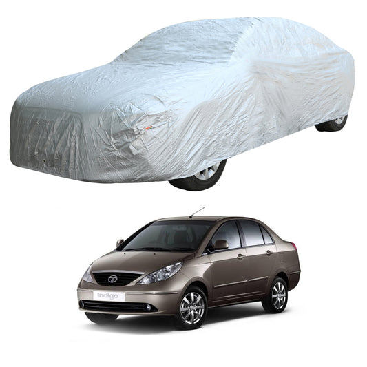 Oshotto Silvertech Car Body Cover (Without Mirror Pocket) For Tata Indigo Manza