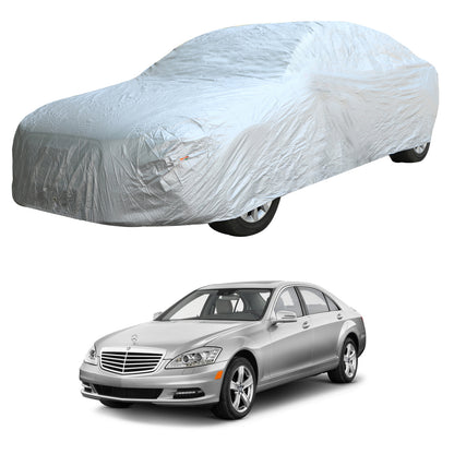 Oshotto Silvertech Car Body Cover (Without Mirror Pocket) For Mercedes Benz S Class - Silver