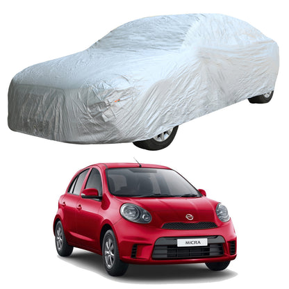 Oshotto Silvertech Car Body Cover (Without Mirror Pocket) For Nissan Micra