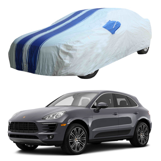 Oshotto 100% Blue dustproof and Water Resistant Car Body Cover with Mirror Pockets For Mercedes Benz ML 250/350