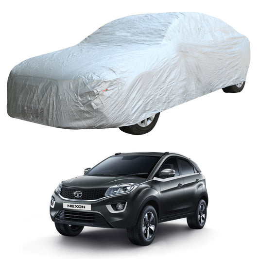 Oshotto Silvertech Car Body Cover (Without Mirror Pocket) For Tata Nexon