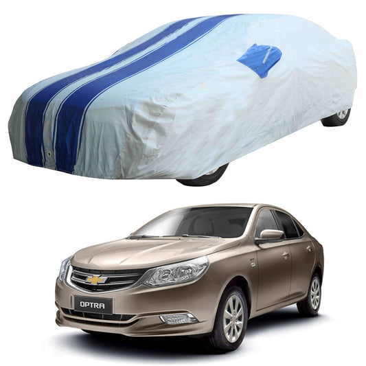 Oshotto 100% Blue dustproof and Water Resistant Car Body Cover with Mirror Pockets For Chevrolet Optra