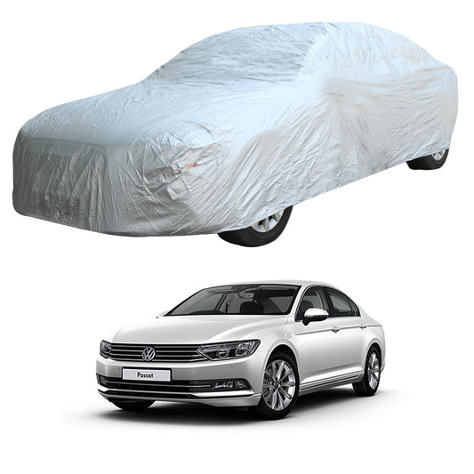 Oshotto Silvertech Car Body Cover (Without Mirror Pocket) For Volkswagen Passat - Silver