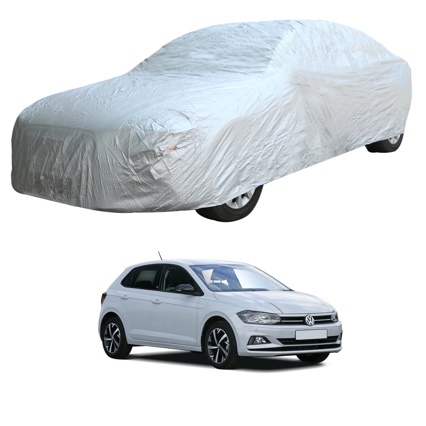 Oshotto Silvertech Car Body Cover (Without Mirror Pocket) For Volkswagen Polo