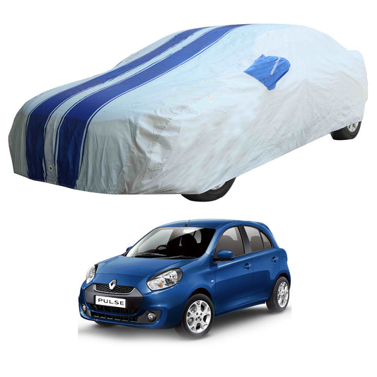 Oshotto 100% Blue dustproof and Water Resistant Car Body Cover with Mirror Pockets For Renault Pulse